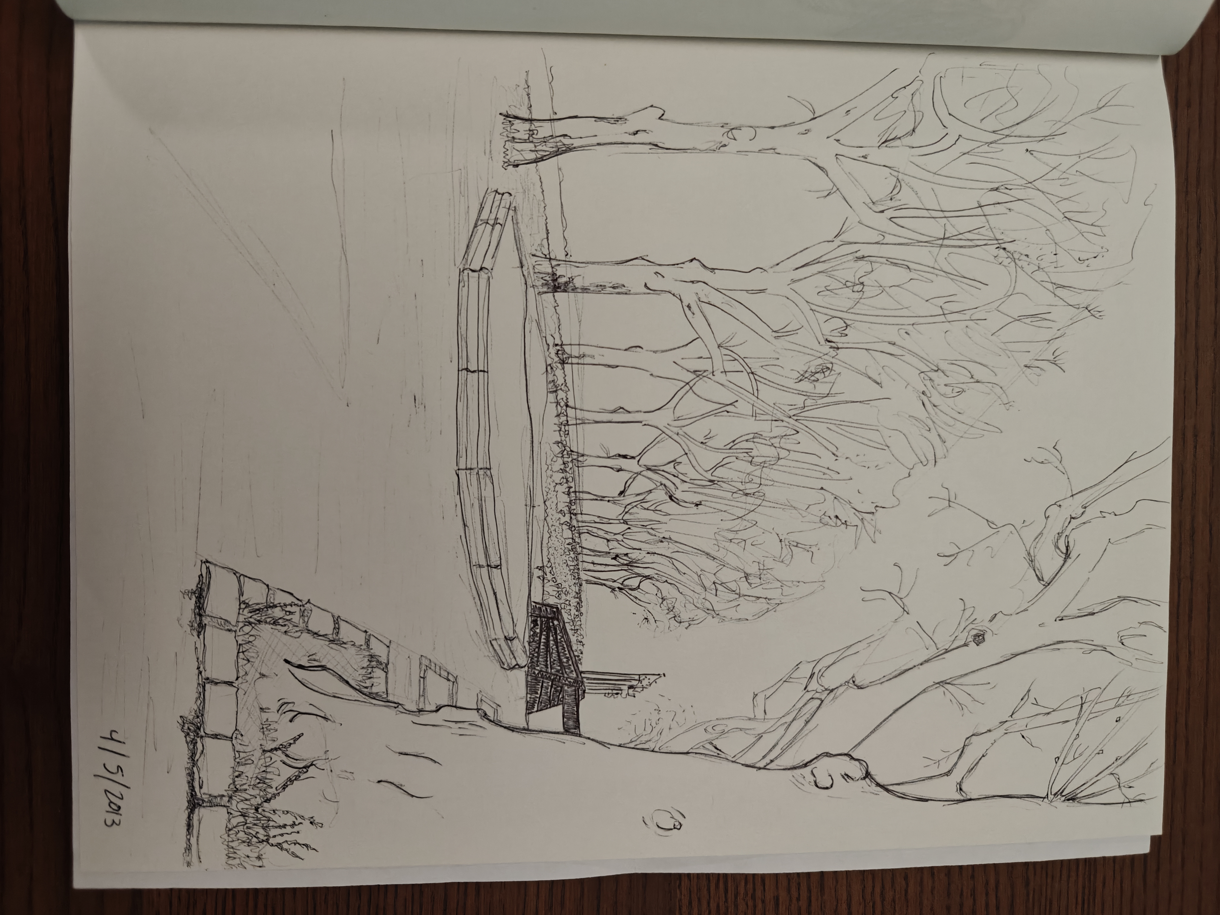 ballpoint pen on paper (April 2013)